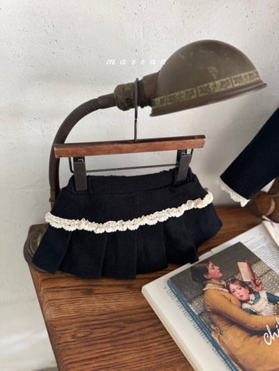 Marron 33｜(1y-6y) 法式蕾絲百褶褲裙8