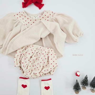 bebe nine05 (65cm-75cm) 2色波點撞色套裝含帽子10