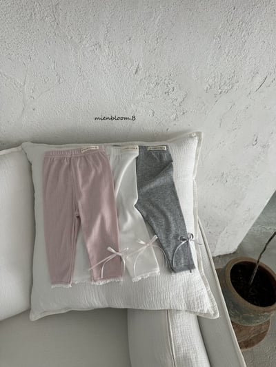 Bloom.b34｜(0m-7y) 蕾絲緞帶緊身褲1