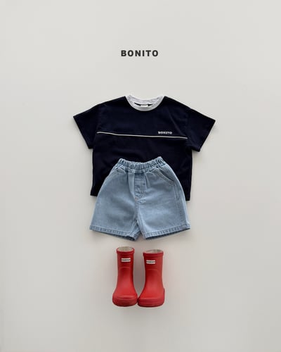 Bonito12｜(75cm-125cm) 2色字母分線上衣12