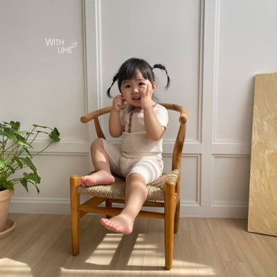 LIME&BLUE03｜(80-118cm)  素色鈕釦居家服22