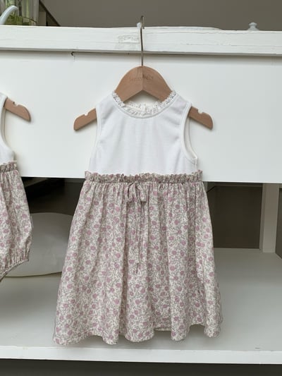 JE52｜(66-100cm) 無印花邊包屁衣/套裝5