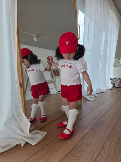 Color20｜(75-115cm) 坑條短褲4