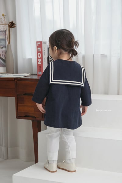 bebe nine31  (65-115) 2色水手領帶洋裝8