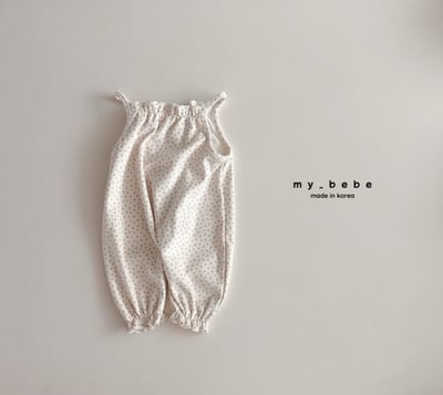 my_bebe25｜(-6m-12m-) 細肩印花內刷毛連身衣5