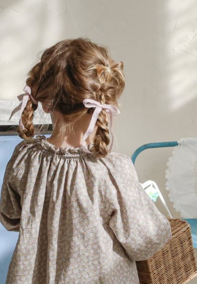 FLO04｜(free) 3色蝴蝶結緞帶髮夾2