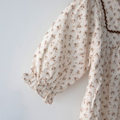 LEMONADE31｜(55cm-85cm) 2色碎花荷葉縮口袖包屁衣含帽子21