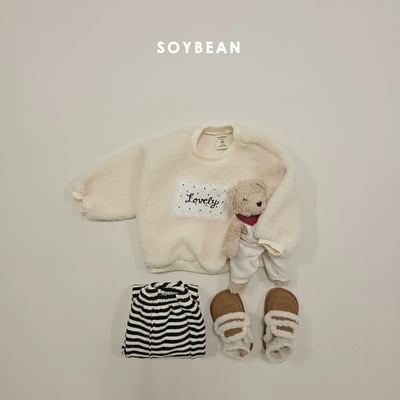 Soybean69｜(75cm-118cm) 蕾絲方標刷毛上衣17