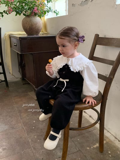 JE586｜(73-100cm) 花邊翻領襯衫/細肩連身褲14