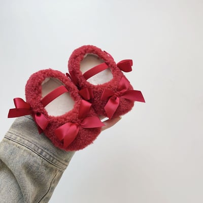 毛毛蝴蝶結學步鞋13