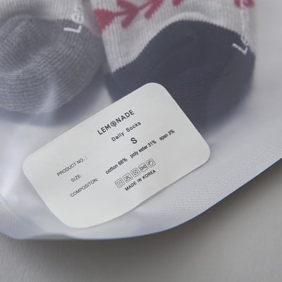 LEMONADE61｜(55cm-85cm) 1色棒球造型襪兩雙組16