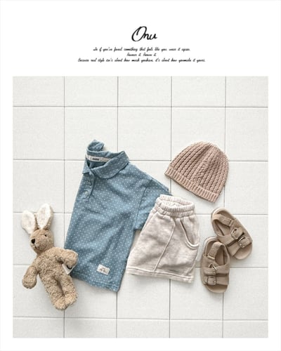 onu23｜(70cm-115cm) 壓線毛圈短褲6