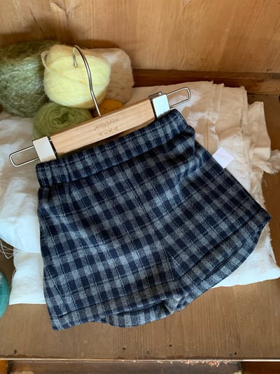 JE633｜(80cm-110cm) 法式格紋套裝/經典圓領上衣24