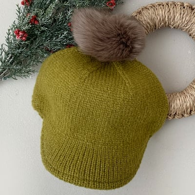 Oottbebe50｜(6m-5y  Free)  棒球毛兔毛帽14