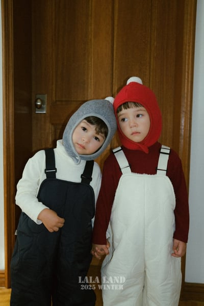 lala land56｜(75cm-120cm) 2色絎縫刷毛口袋吊帶長褲14