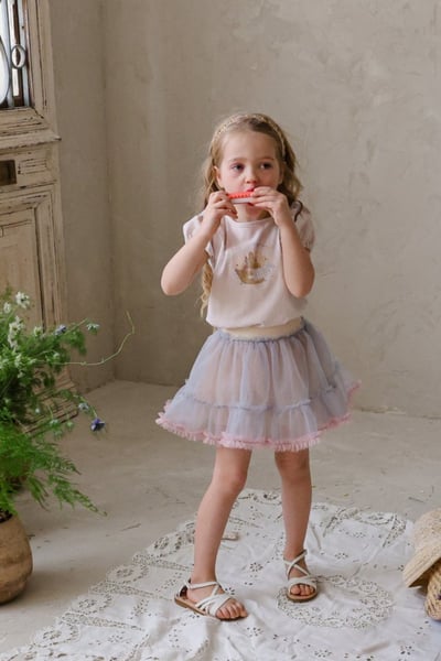 FLO12｜(75-140) 兔兔公主袖上衣11