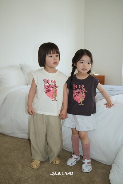 lala land56｜(75-120cm) 2色美式小兔印花背心16