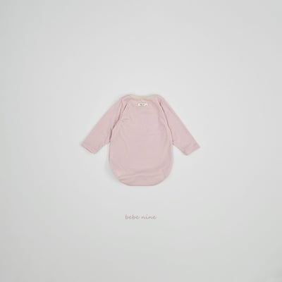 bebe nine19 (65cm-75cm) 2色滾邊素面包屁衣10