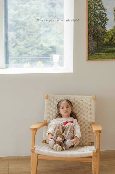 M-KIDS42｜(65-115cm) 2色愛心印花休閒上衣6