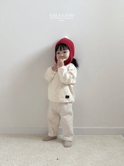 lala land40｜(60cm-83cm) 3色簡約口袋小黑標磨毛直筒褲9