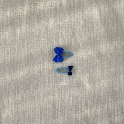 Fondue 40｜(Free)  針織蝴蝶結髮夾3