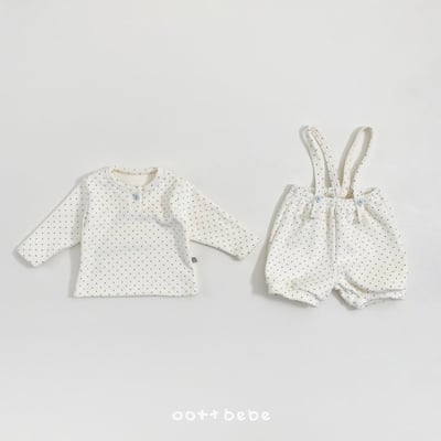 Oottbebe05｜(0m-12m) 波點/豹紋上衣吊帶褲套裝6