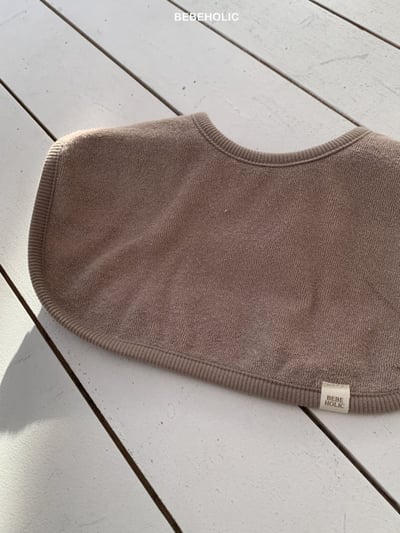 Bebe holic17｜(3m-18m) 雙面條紋毛圈圍兜10