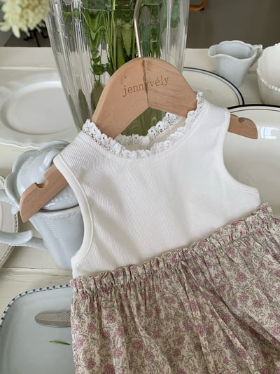 JE52｜(66-100cm) 無印花邊包屁衣/套裝8