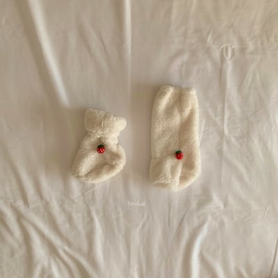 Fondue 36｜(Free)  素色草莓襪9