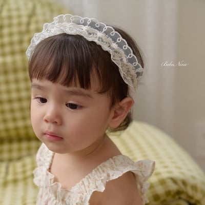 bebe nine49  (Free) 2色氣質蕾絲髮帶兩入組8