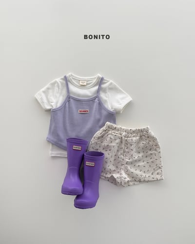 Bonito51｜(75cm-125cm) 5色羅紋疊層細肩背心6