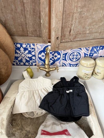 Bloom.b49｜(0m-24m) 蝴蝶結印花絎縫包屁衣3