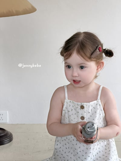 JE434｜(80-120cm) 細肩帶小碎花洋裝13