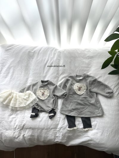 Bloom.b11｜(0m-24m/85cm-125cm) 蕾絲小兔花布包屁衣/洋裝2