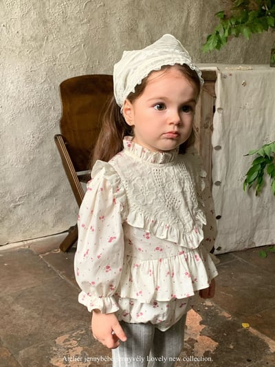 JE556｜(66-90cm) 荷葉邊層次包屁衣2