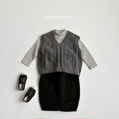 vivid87｜(78cm-125cm) V領針織背心9
