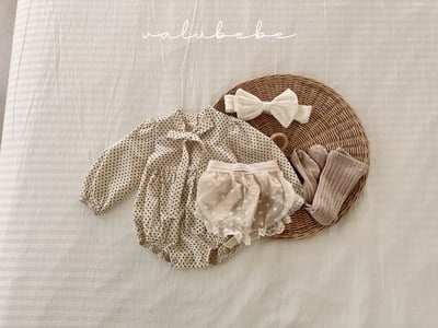 Valubebe43｜(65-90) 蕾絲花卉圍裙6