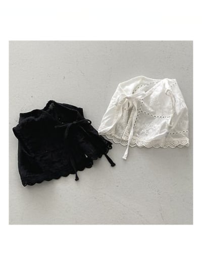 NUNU BIEL12｜(75-115cm) 鏤空荷葉小外套2