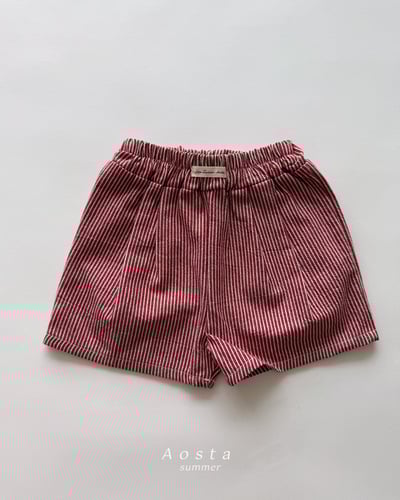 AOSTA26｜(6m-5y) 4款線條小標短褲7