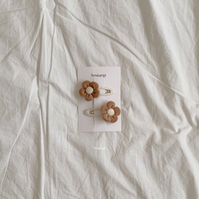 Fondue 46｜(Free)  花花髮夾7