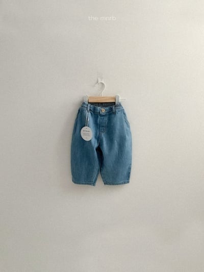 MiniRobe40｜(70-110) 褶皺牛仔繭型褲3