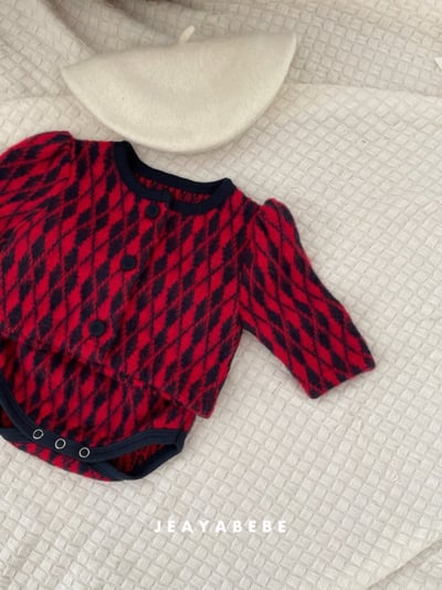 JEAYA08｜(3m-12m) 3色復古菱形針織套裝18