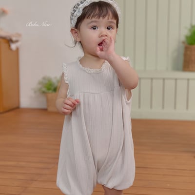 bebe nine16  (6m-24m) 3色彈力蕾絲連身服9