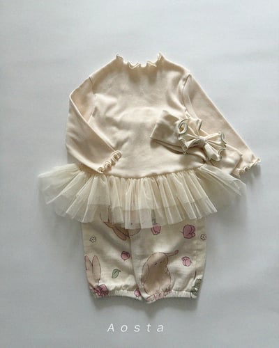 AOSTA23｜(6m-5y) 印花棉麻休閒縮口褲17