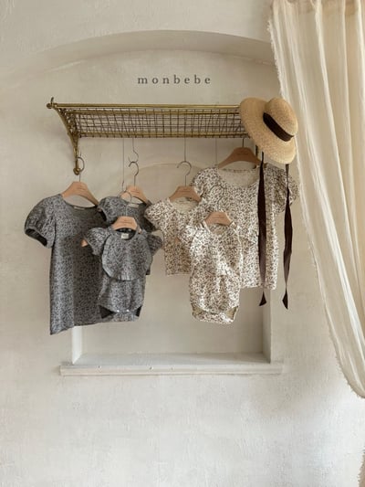 MONBEBE06｜(3m-24m) 公主蓬蓬花套裝(含圍兜）6