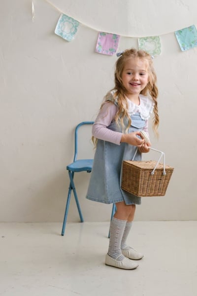 FLO42｜(75-140) 3色蕾絲翻領上衣18