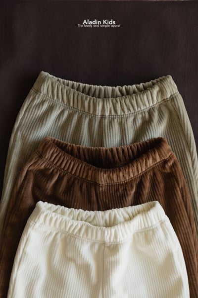 ALADIN02｜(75cm-114cm) 絲絨荷葉邊喇叭褲3