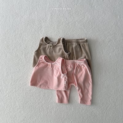 Lindo05｜(3m-18m) 燈芯絨內刷毛背心套裝6