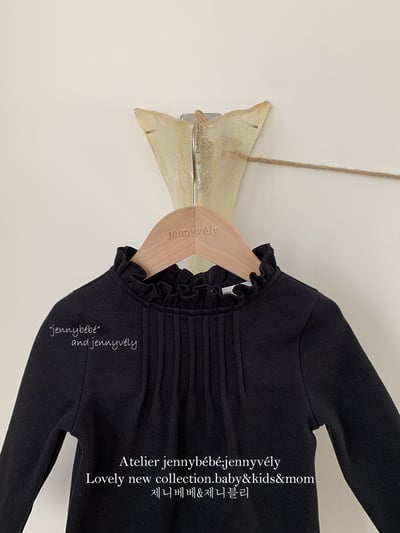 JE 397｜(73-110cm)  打條木耳領上衣7