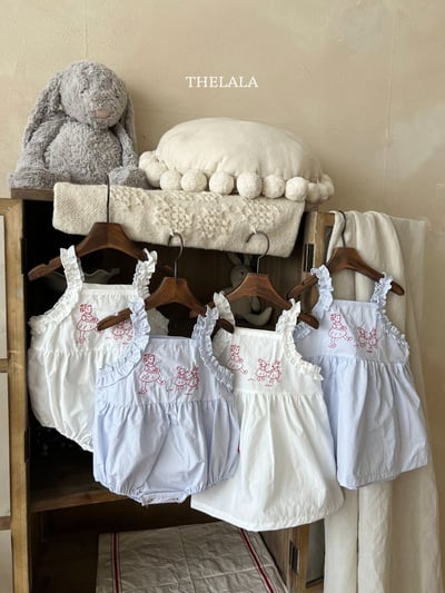 thelala62｜ (70-115) 刺繡花邊無袖洋裝11